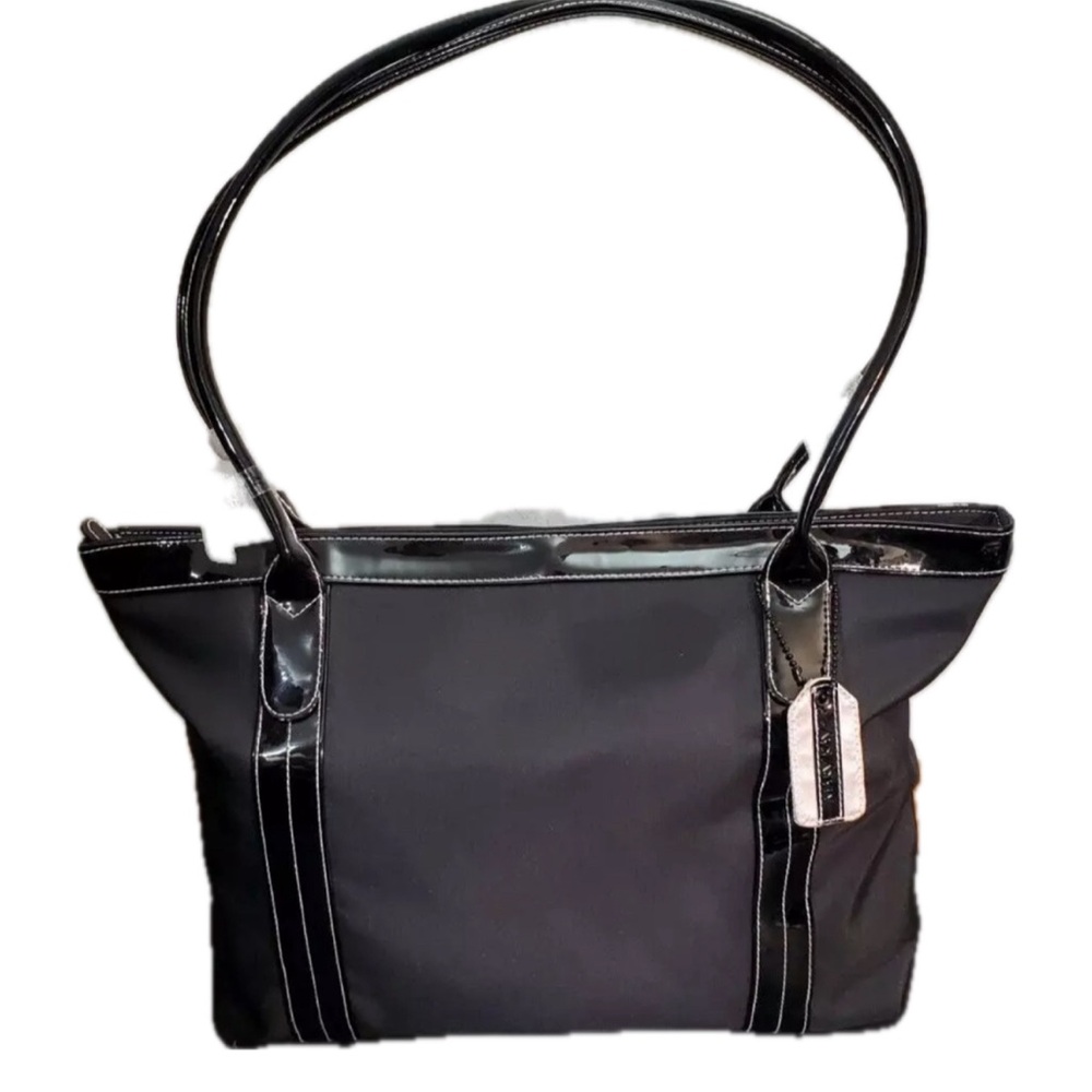 🆕 Mary Kay RARE travel tote large black purse w/ lipstick case, VINTAGE